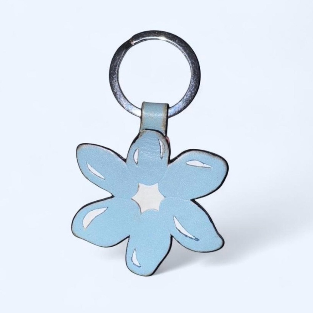 Blue Flower Coach Charm